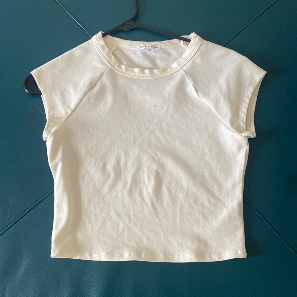 Reformation Basic Baseball Tee Shirt